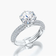 Pave Dome TRing & Classic Six 2.0ct