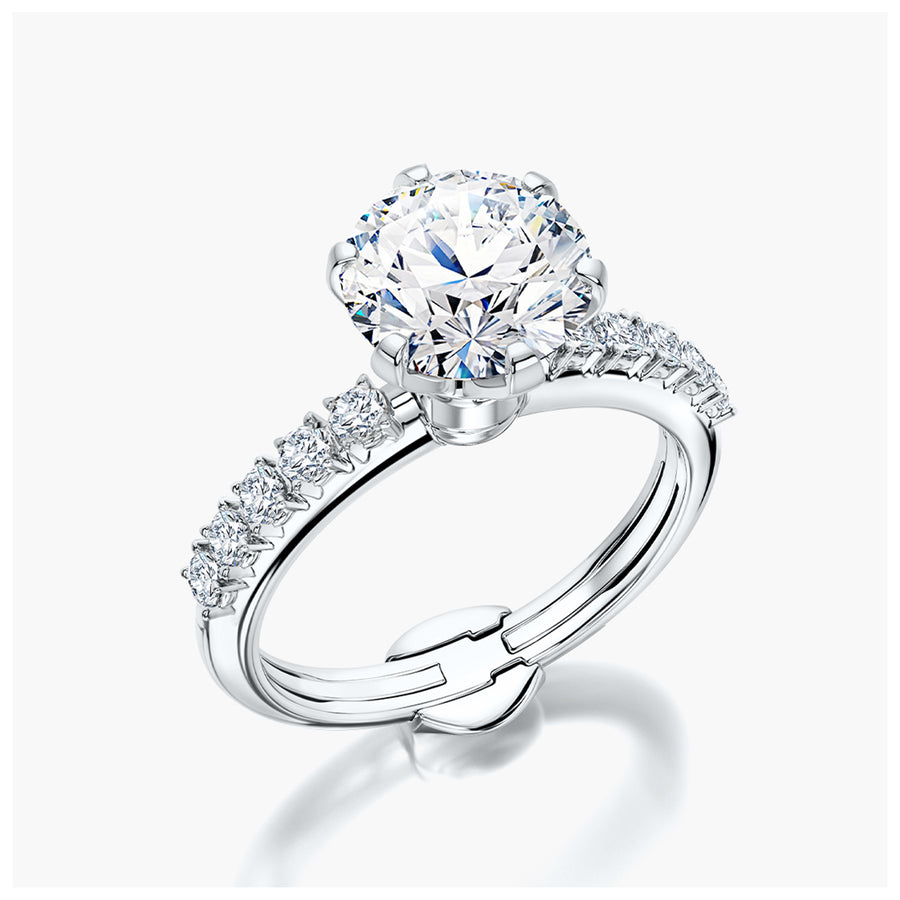 Side Stone TRing & Classic Six 2.0ct