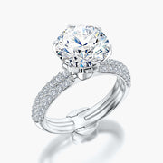 Pave Dome TRing & Classic Six 3.0ct