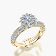 Pave Dome TRing & Сharm The diamond sun