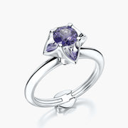 Classic TRing & Charm Tanzanite flower