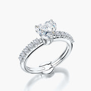 Side Stone TRing & Heart Fantasy 1.0ct