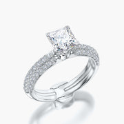 Pave Dome TRing & Princess Fantasy 1.0ct