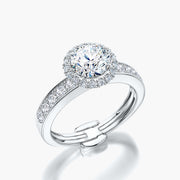Channel Set TRing & Round Halo 1.0ct