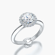 Classic TRing & Round Halo 1.0ct