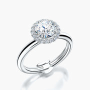 Rounded TRing & Round Halo 1.0ct