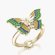 Classic TRing & Charm Golden Butterfly