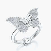 Classic TRing & Charm Diamond Butterfly