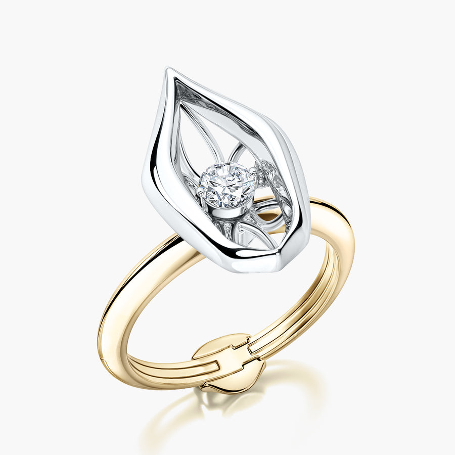 Classic TRing & Charm Dancing Diamond