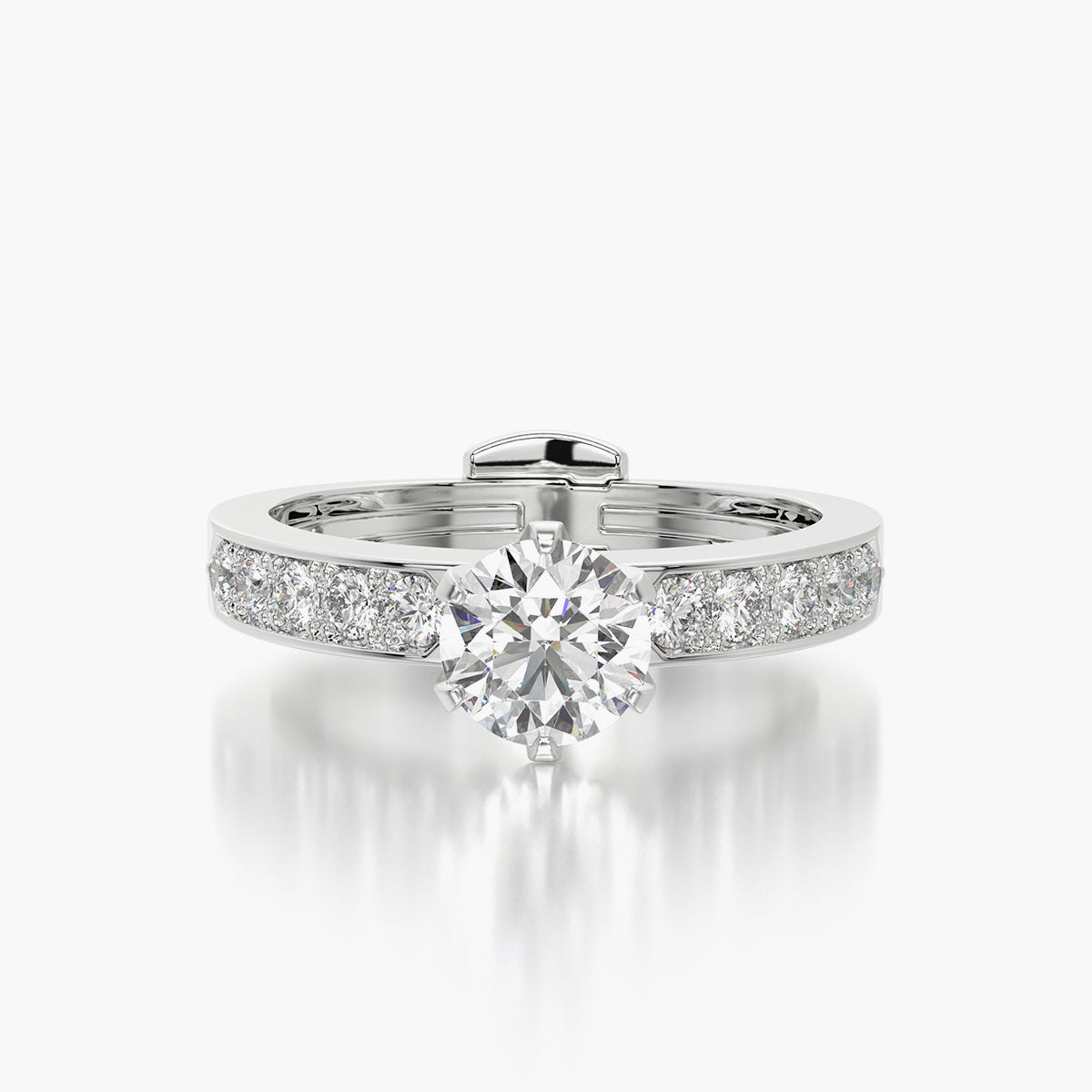 Channel Set TRing & Classic Six 0.7ct