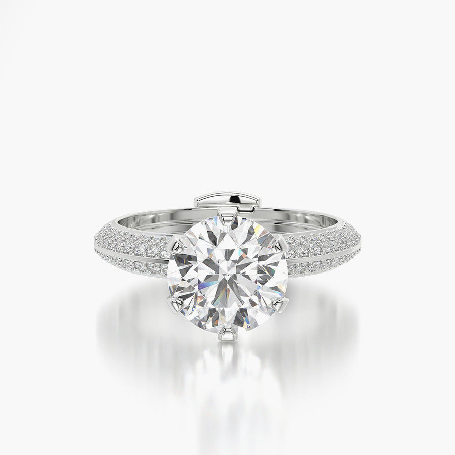 Pave TRing & Classic Six 2.0ct