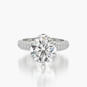 Pave Dome TRing & Classic Six 3.0ct