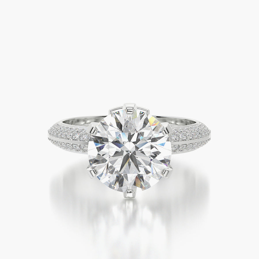 Pave TRing & Classic Six 3.0ct
