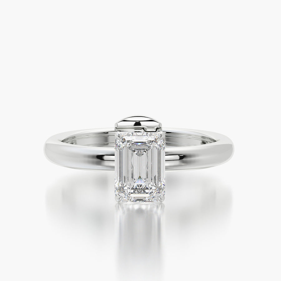 Rounded TRing & Emerald Classic 1.0ct