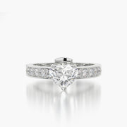 Channel Set TRing & Heart Fantasy 1.0ct