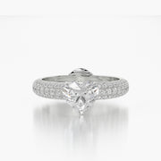 Pave Dome TRing & Heart Fantasy 1.0ct