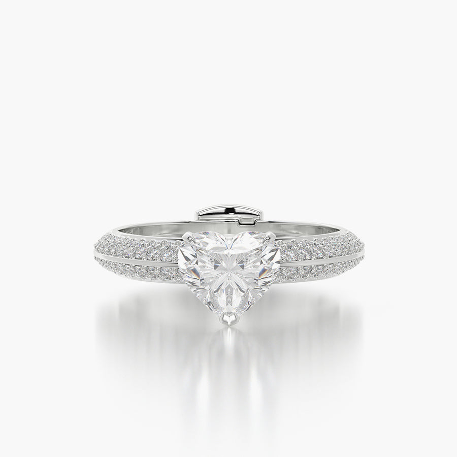 Pave TRing & Heart Fantasy 1.0ct
