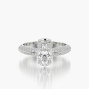 Pave TRing & Oval Classic 1.0ct