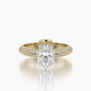 Pave TRing & Oval Classic 1.0ct
