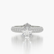 Pave Dome TRing & Pear Fantasy 1.0ct