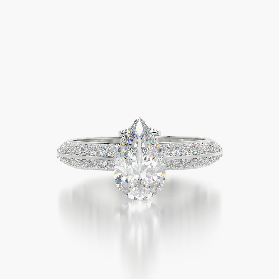 Pave TRing & Pear Fantasy 1.0ct