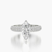 Pave Dome TRing & Marquise Fantasy 1.0ct