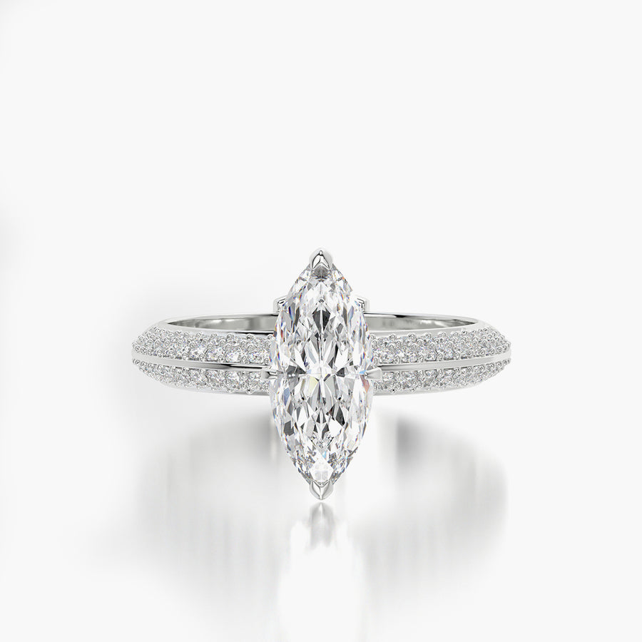 Pave TRing & Marquise Fantasy 1.0ct