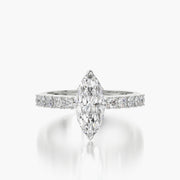 Side Stone TRing & Marquise Fantasy 1.0ct