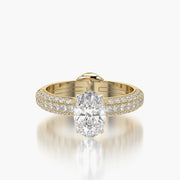 Pave Dome TRing & Oval Classic 1.0ct
