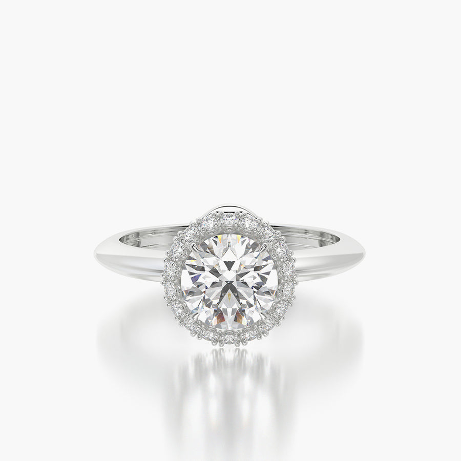 Classic TRing & Round Halo 1.0ct