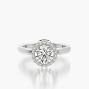Rounded TRing & Round Halo 1.0ct