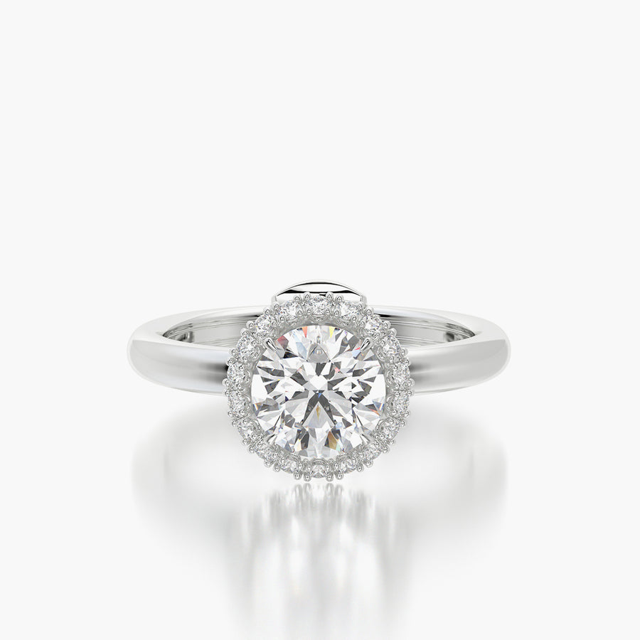 Rounded TRing & Round Halo 1.0ct
