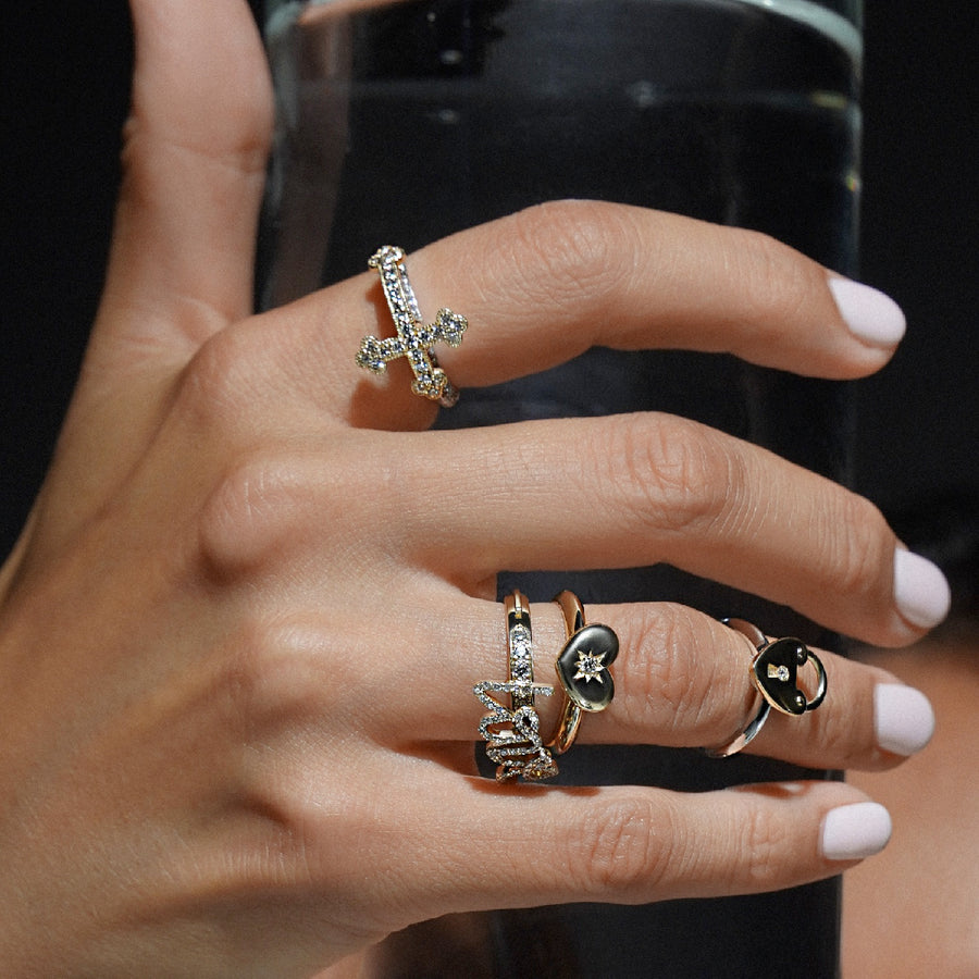 Rounded TRing & Charm Heart