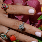 Pave TRing & Charm Panther