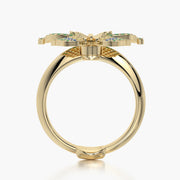 Classic TRing & Charm Golden Butterfly