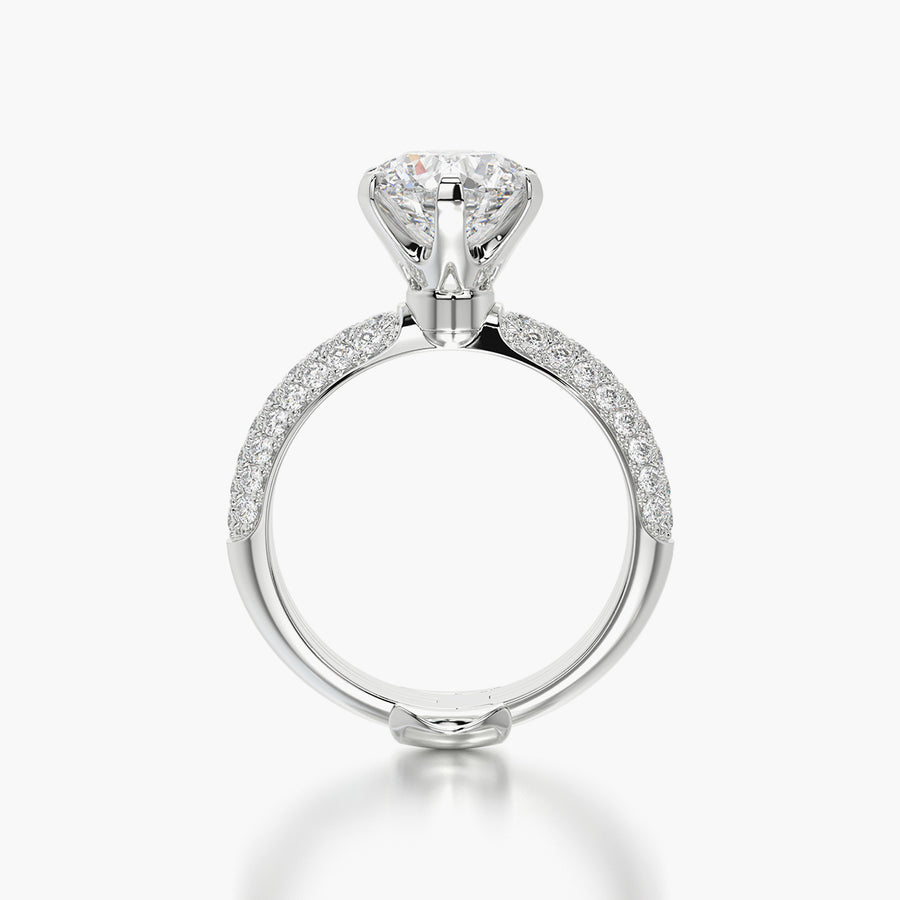 Pave Dome TRing & Classic Six 2.0ct