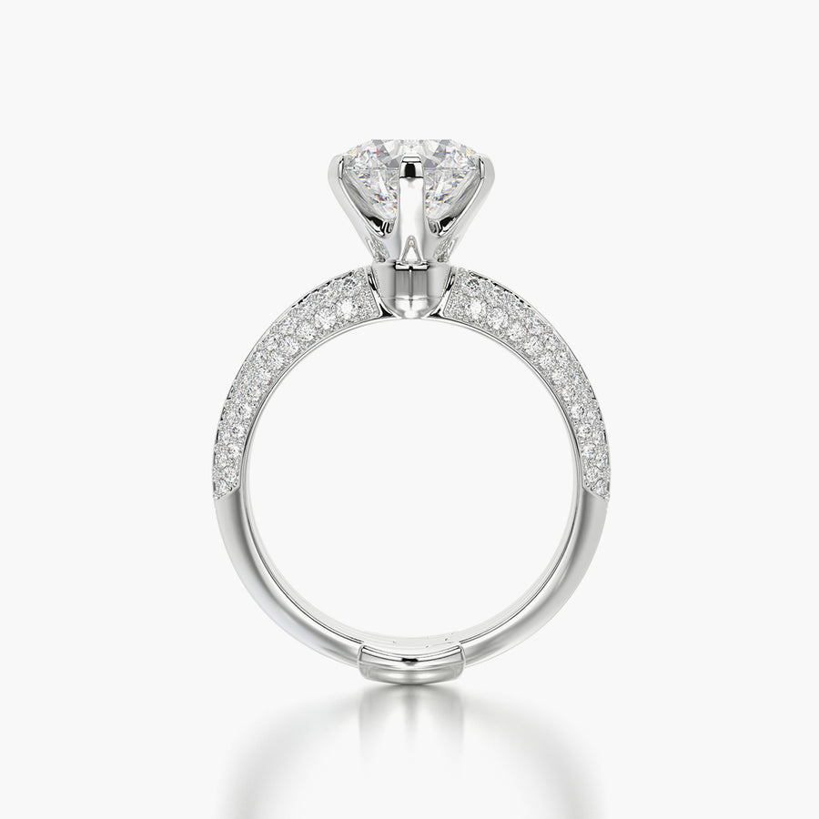 Pave TRing & Classic Six 2.0ct
