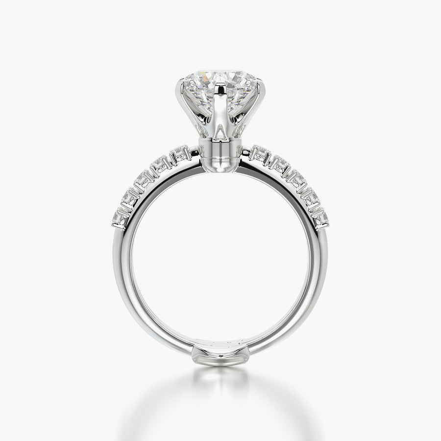 Side Stone TRing & Classic Six 2.0ct