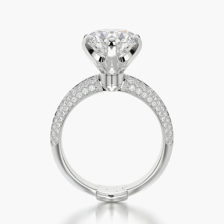 Pave TRing & Classic Six 3.0ct