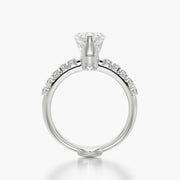 Side Stone TRing & Heart Fantasy 1.0ct