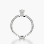 Pave Dome TRing & Pear Fantasy 1.0ct
