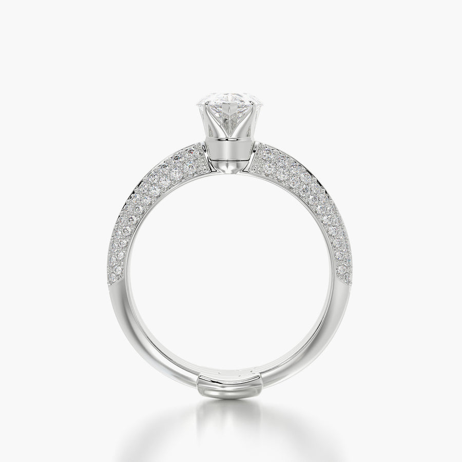 Pave TRing & Pear Fantasy 1.0ct