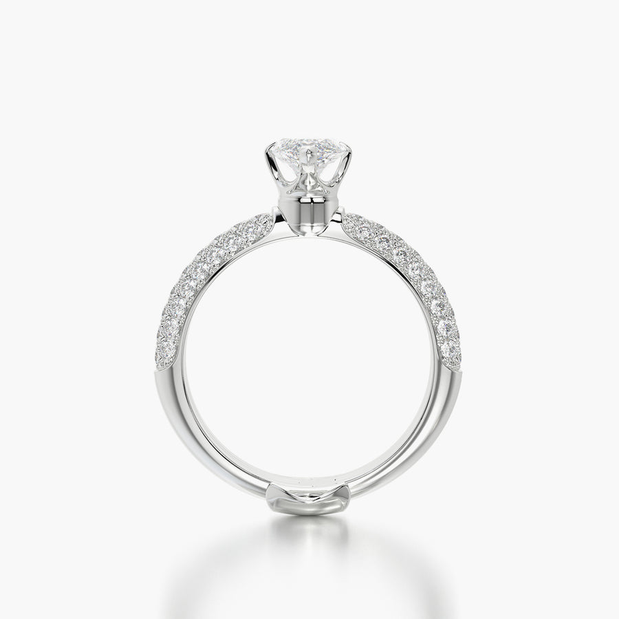 Pave Dome TRing & Marquise Fantasy 1.0ct