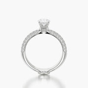 Pave Dome TRing & Oval Classic 1.0ct