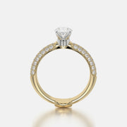 Pave Dome TRing & Oval Classic 1.0ct