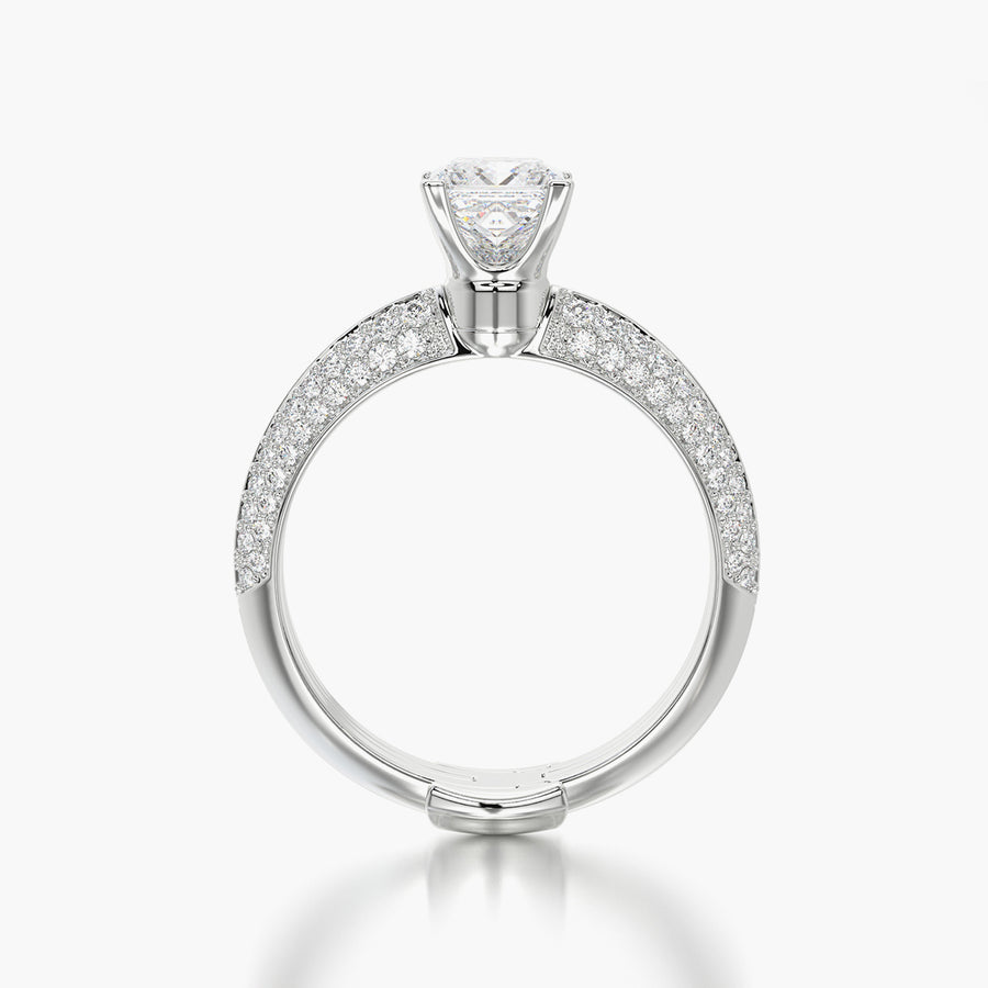 Pave TRing & Princess Fantasy 1.0ct