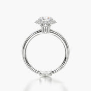 Rounded TRing & Round Halo 1.0ct