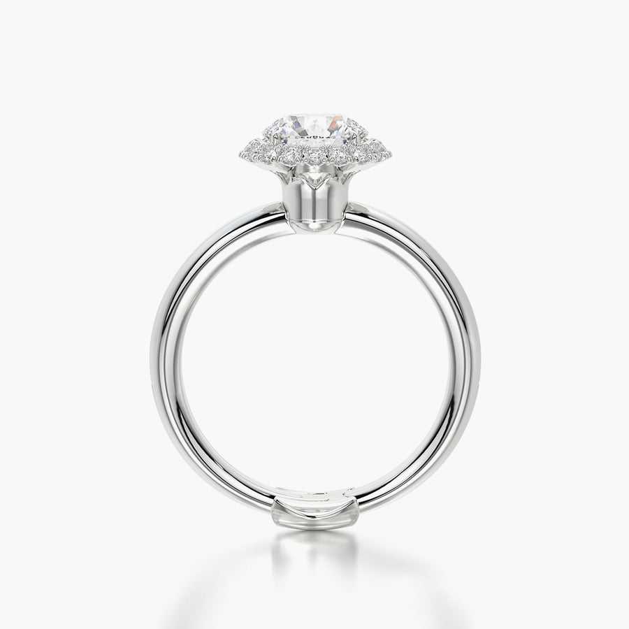 Rounded TRing & Round Halo 1.0ct