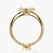 Classic TRing & Charm The heart lock