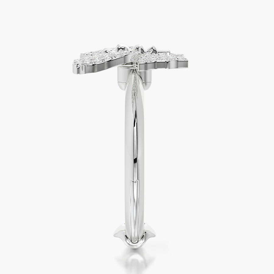 Classic TRing & Charm Diamond Butterfly